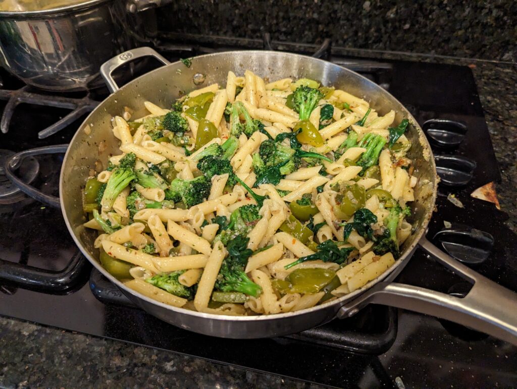 Penne Broccli, finished